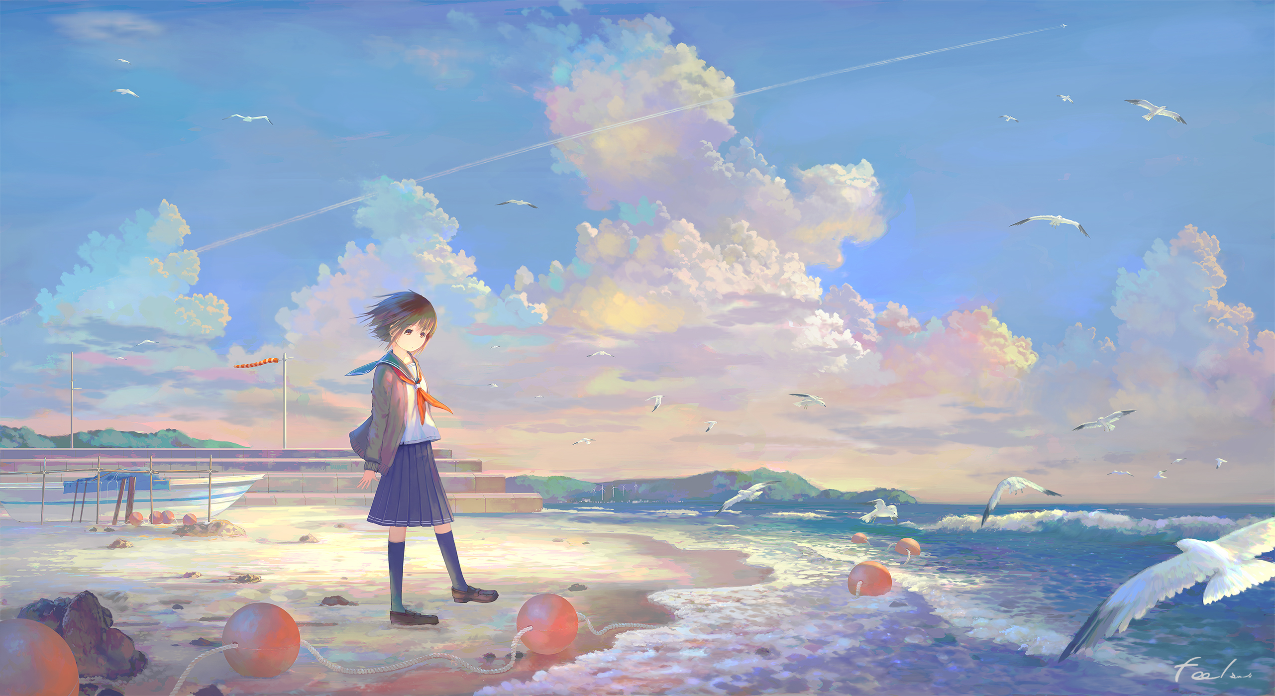 海边少女